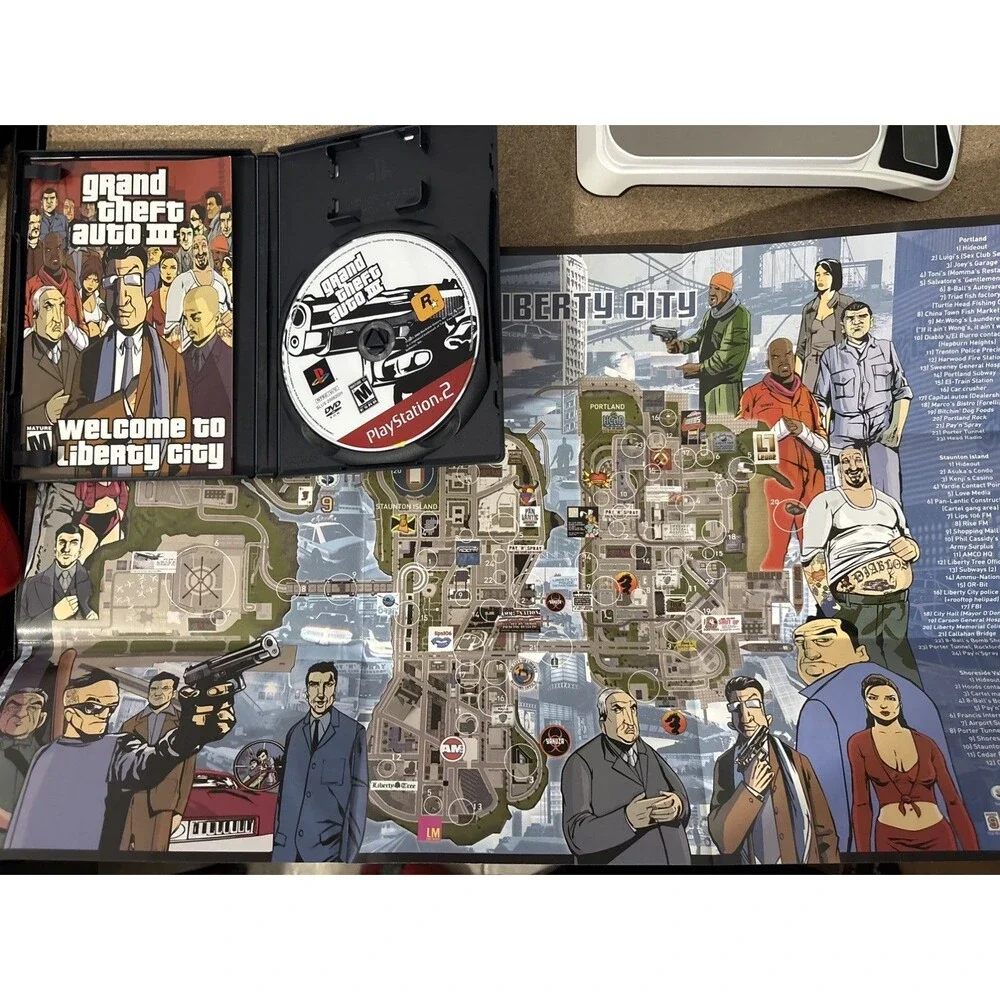Grand Theft Auto III 3 (Sony Playstation 2, PS2) CIB with Map | Tested ✅ | NM